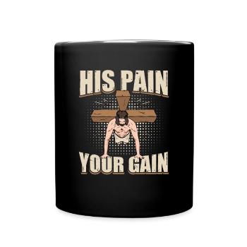 Jesus Fitness Training - Full Colour Mug - black - Front
