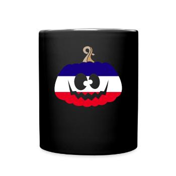 Hongrie Halloween Citrouille - Mug uni - noir - Devant