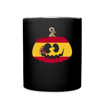 Hongrie Halloween Citrouille - Mug uni - noir - Devant