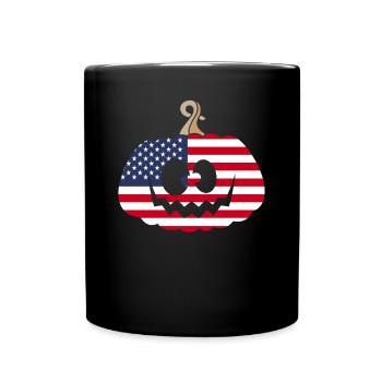Hongrie Halloween Citrouille - Mug uni - noir - Devant