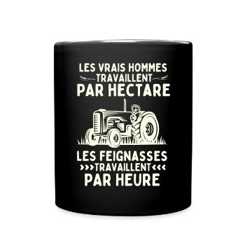 HUMOUR AGRICULTURE - Mug uni - noir - Devant
