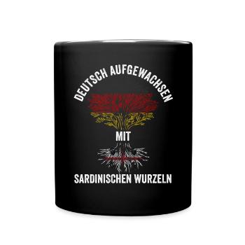Sarde Sardische Flagge Sardegna Sardinien - Tasse einfarbig - Schwarz - Vorne