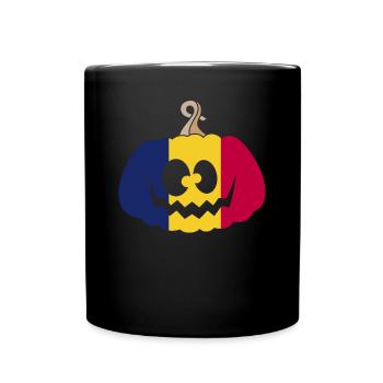 Hongrie Halloween Citrouille - Mug uni - noir - Devant
