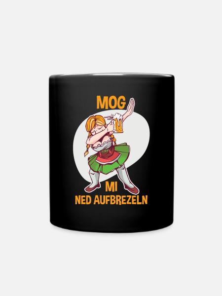 Trachten München Dirndl - Tasse einfarbig - Schwarz