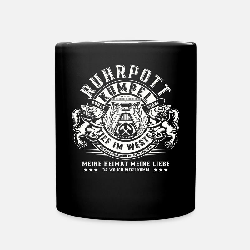 Ruhrpott Vintage Badge - Tasse einfarbig - Schwarz