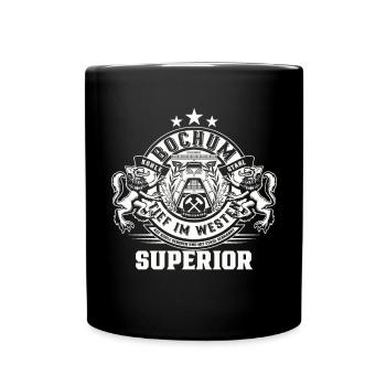Bochum Vintage Badge - Tasse einfarbig - Schwarz - Vorne