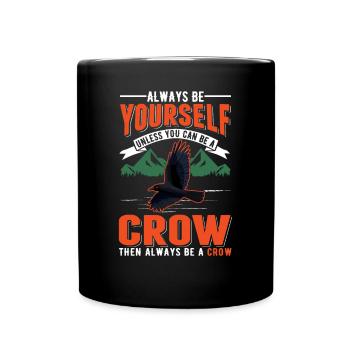 Crow Raven Raven Crow Keeping Crow Breeder - Full Colour Mug - black - Front