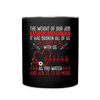 RN CNA Nurse Emergency Room Nursing ER - Full Colour Mug - black - Front