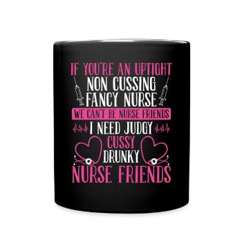 Appréciation des infirmières de l’AIIC INFIRMIÈRE INFIRMIÈRE Infirmières des urgences - Mug uni - noir - Devant