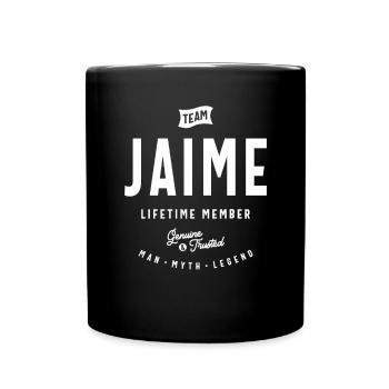 Nom personnalisé du membre à vie de l’équipe Jaime - Mug uni - noir - Devant