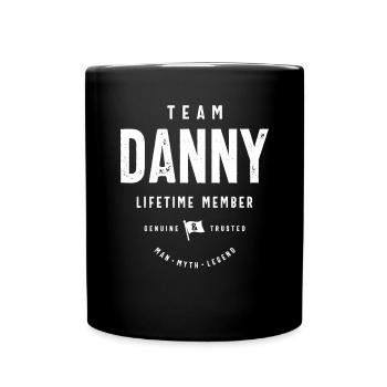 Nom personnalisé du membre à vie de l’équipe Danny - Mug uni - noir - Devant