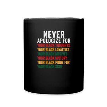 Black History Month Black History American Africa - Tasse einfarbig - Schwarz - Vorne