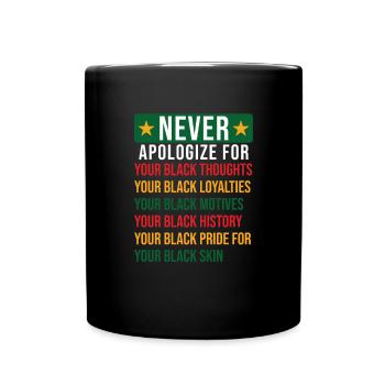 Black History - Tasse einfarbig - Schwarz - Vorne