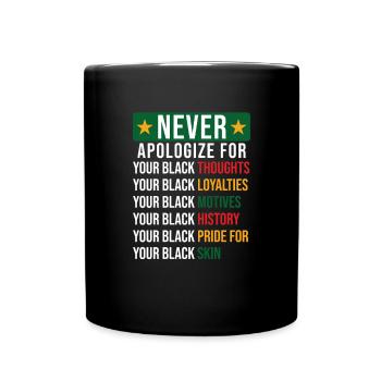 Black History - Tasse einfarbig - Schwarz - Vorne