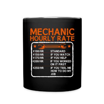 Mechanic Strike Industrial Engineer - Full Colour Mug - black - Front