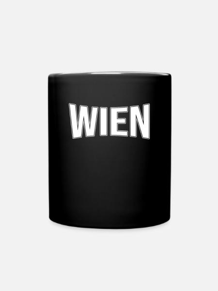 Wien - Tasse einfarbig - Schwarz