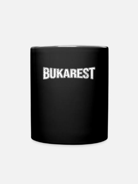 Bukarest - Tasse einfarbig - Schwarz