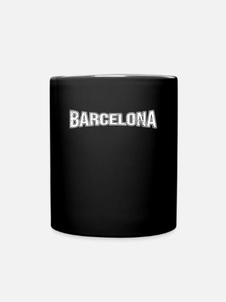 Barcelone - Mug uni - noir