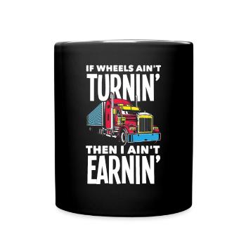 Truck Driver Trucker Truck Driver Driver - Full Colour Mug - black - Front
