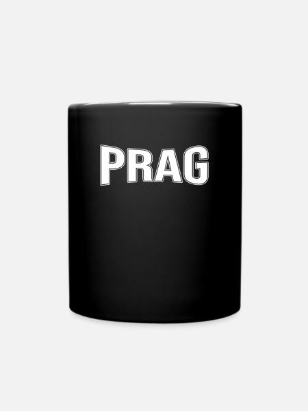 Prag - Tasse einfarbig - Schwarz