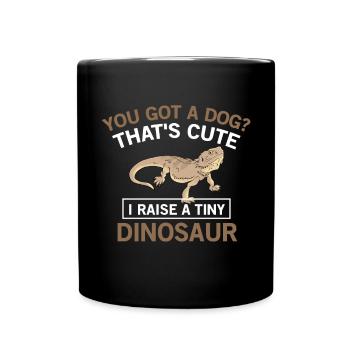 Barbu Dragon Reptile Lézard Fermenté Minuscule - Mug uni - noir - Devant
