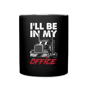 Truck Driver Trucker Truck Driver Driver - Full Colour Mug - black - Front