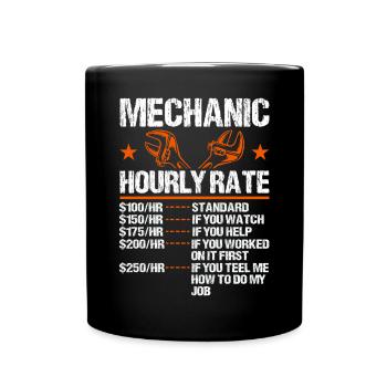 Mechanical Ignition - Work Engineer - Full Colour Mug - black - Front