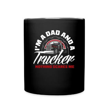 Truck Driver Trucker Truck Driver Driver - Full Colour Mug - black - Front