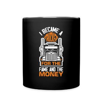 Truck Driver Trucker Truck Driver Driver - Full Colour Mug - black - Front
