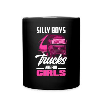 Truck Driver Trucker Truck Driver Driver - Full Colour Mug - black - Front
