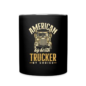 Truck Driver Trucker Truck Driver Driver - Full Colour Mug - black - Front