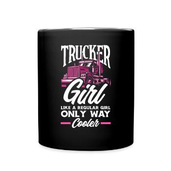 Truck Driver Trucker Truck Driver Driver - Full Colour Mug - black - Front