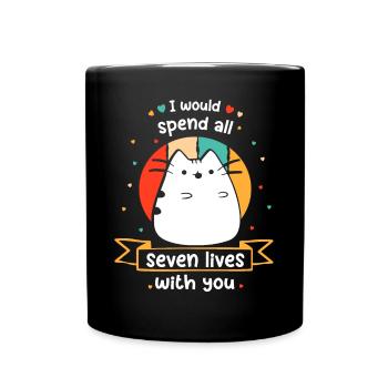 Cat Funny Cats Saying Kitten Comic Hangover - Full Colour Mug - black - Front