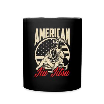 Jiu Jitsu Jiu Jitsu Jiu Jitsu - Tasse einfarbig - Schwarz - Vorne