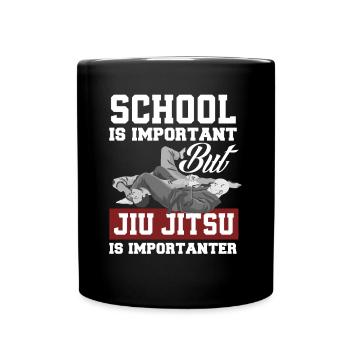 Jiu Jitsu Jiu Jitsu Jiu Jitsu - Tasse einfarbig - Schwarz - Vorne