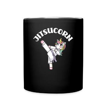 Jiu Jitsu Jiu Jitsu Jiu Jitsu - Tasse einfarbig - Schwarz - Vorne