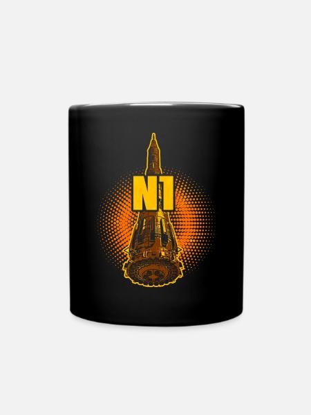 N1 Rakete Sowjetunion - Tasse einfarbig - Schwarz