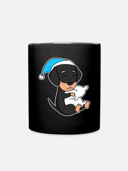 Chien Race de chien Teckel Teckel - Mug uni - noir