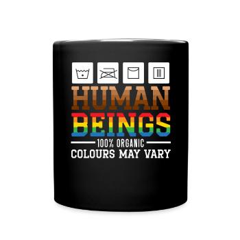 Les couleurs des êtres humains peuvent varier Mois de l’histoire des Noirs - Mug uni - noir - Devant