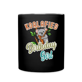 Koalafied Birthday Girls Qualified Pun Cute and Fu - Full Colour Mug - black - Front