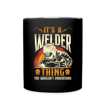 Welder Welding Vintage Retro It's - Full Colour Mug - black - Front
