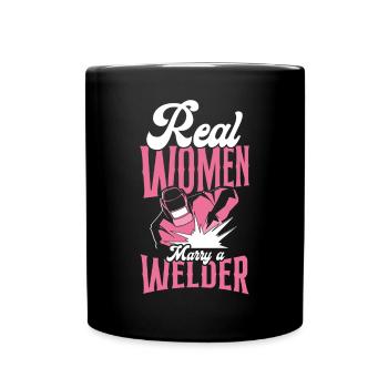 Welder Welding Wife Marriage - Tasse einfarbig - Schwarz - Vorne