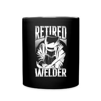 Soudeur Soudage Retraite Vintage - Mug uni - noir - Devant