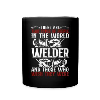 Welder Welding Vintage There Are - Tasse einfarbig - Schwarz - Vorne