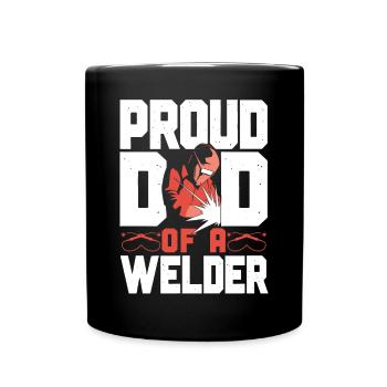Welder Welding Dad Father Vintage - Full Colour Mug - black - Front
