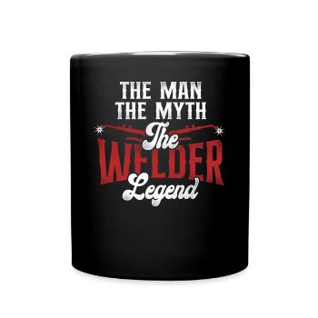 Welder Welding Dad Father Vintage - Full Colour Mug - black - Front