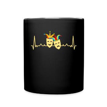 Carnaval Carnaval Confettis 5ème Saison Jeck - Mug uni - noir - Devant