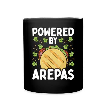 Colombian Traditional Food Powered by Arepas Lover - Full Colour Mug - black - Front