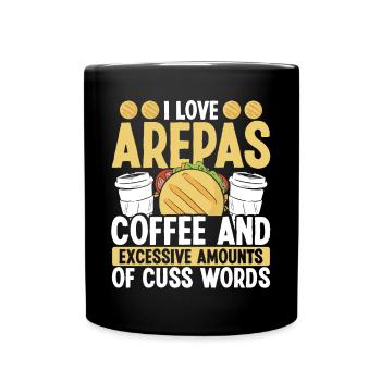 Colombian Food Arepas Maker Coffee Arepa Lover - Full Colour Mug - black - Front