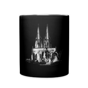 Cologne Cathedral Cologne Kölsch Carnival Carnival - Full Colour Mug - black - Front